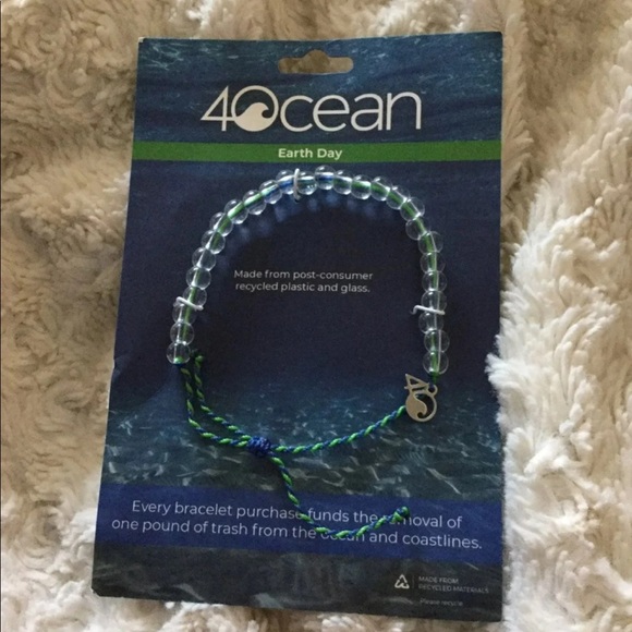 4OCEAN Bracelet "Earth Day" NEW Pura Vida - Picture 3 of 4
